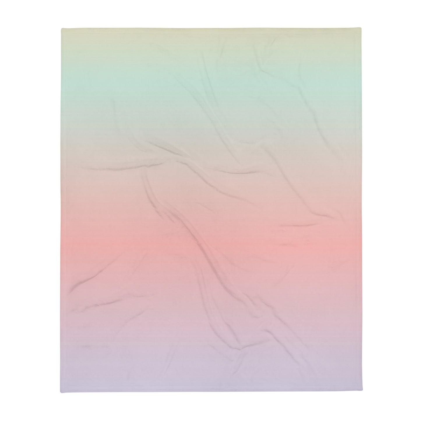 Pastel Rainbow - Sustainably Made Throw Blanket