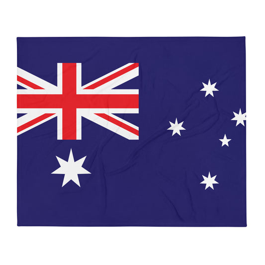 Australia Flag - Sustainably Made Throw Blanket