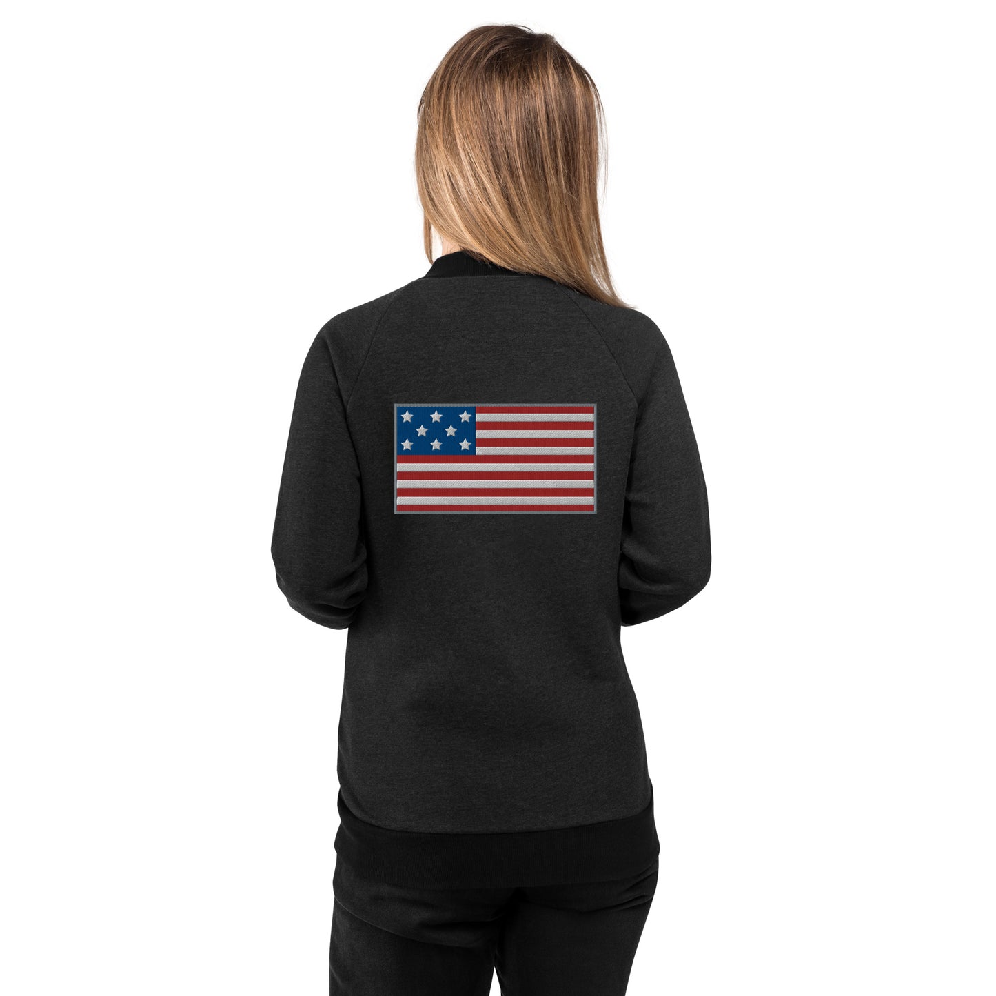 USA Flag Embroidery - Sustainably Made Jacket