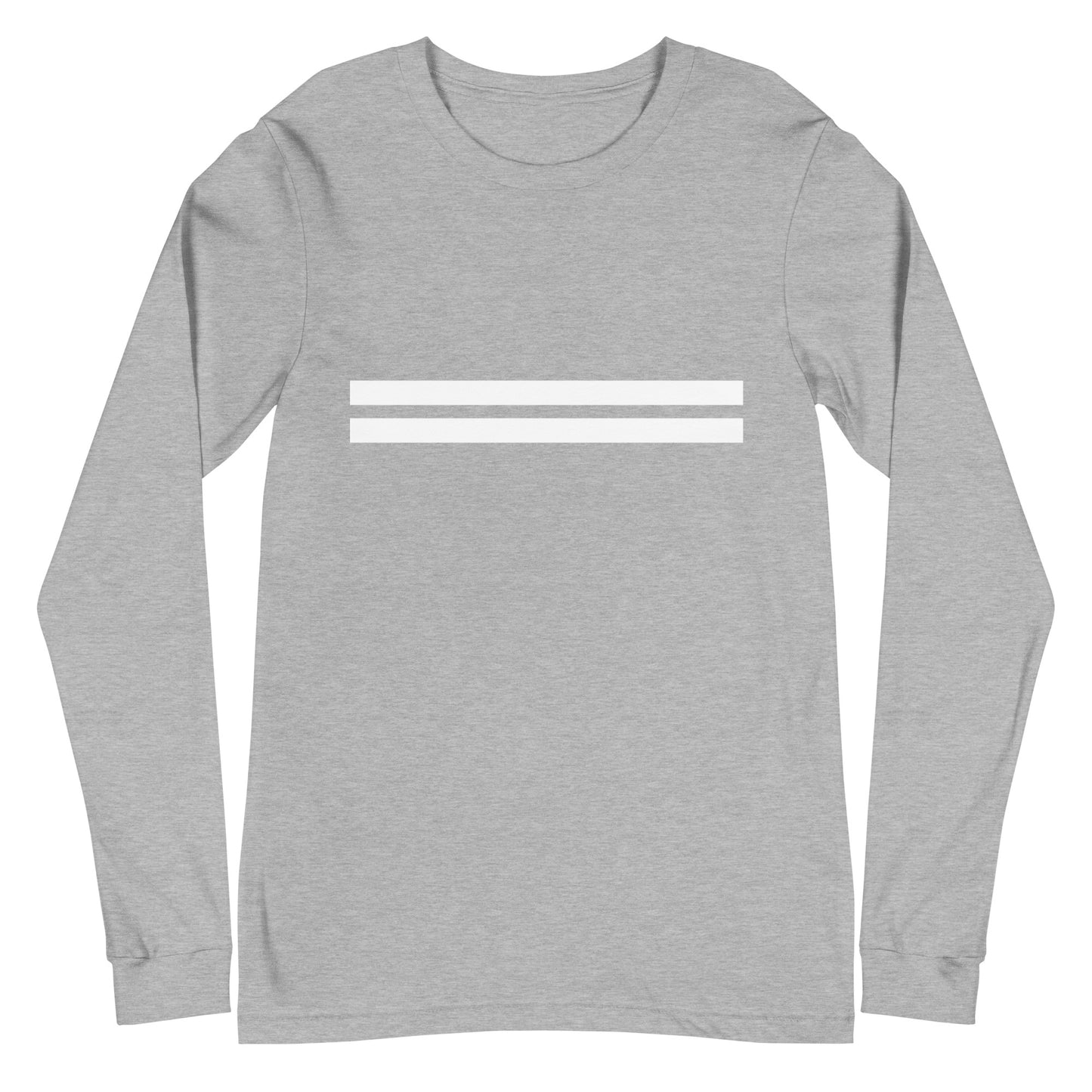 Double White Lines - Sustainably Made Long Sleeve Tee