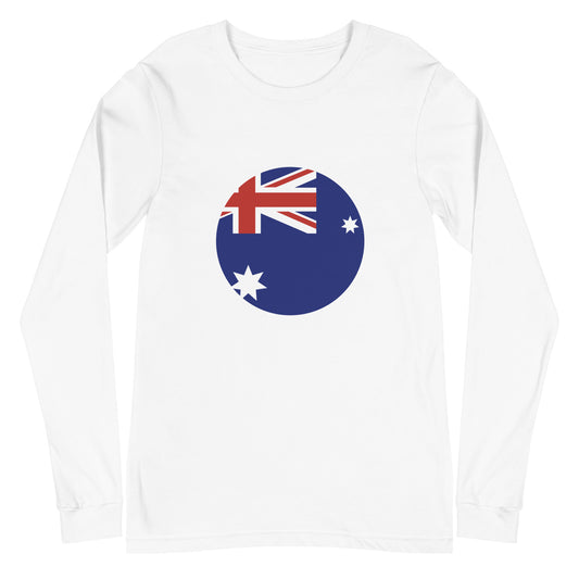 Australian Circle Flag - Sustainably Made Long Sleeve Tee