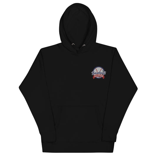 Base Ball All Star Embroidery - Sustainably Made Hoodie