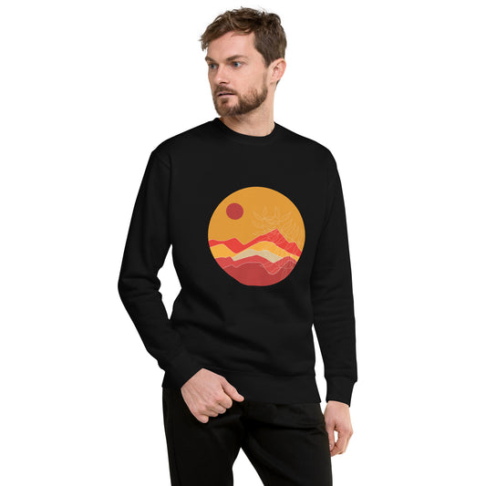 Sunrise Vibes Black - Sustainably Made Sweatshirt