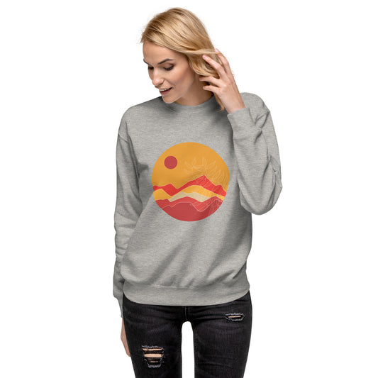 Sunrise Vibes Grey - Sustainably Made Sweatshirt