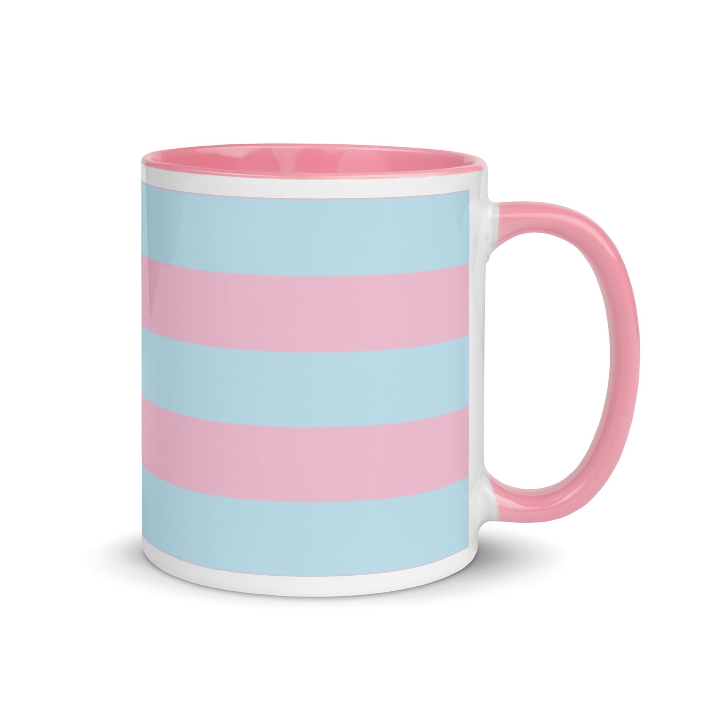Blue Pink Stripes - Sustainably Made Coffee Mug
