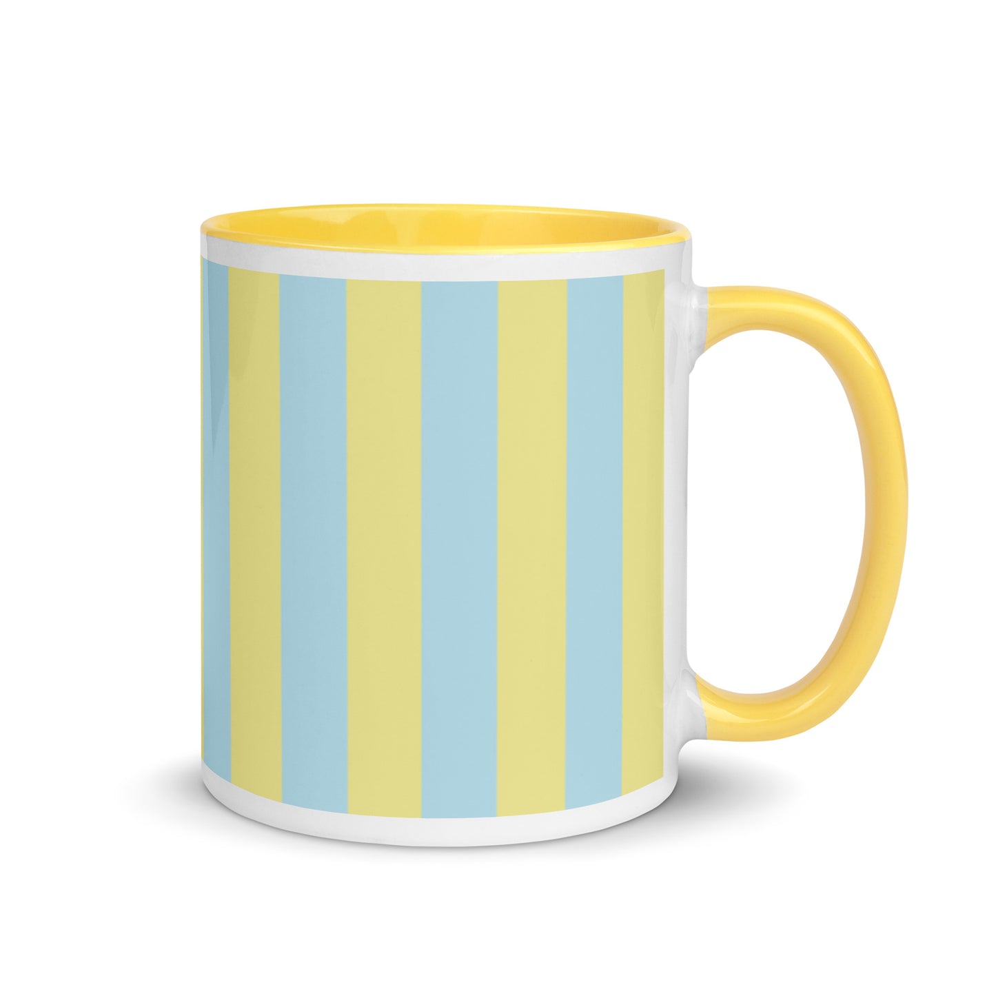 Blue Yellow Stripes - Sustainably Made Coffee Mug