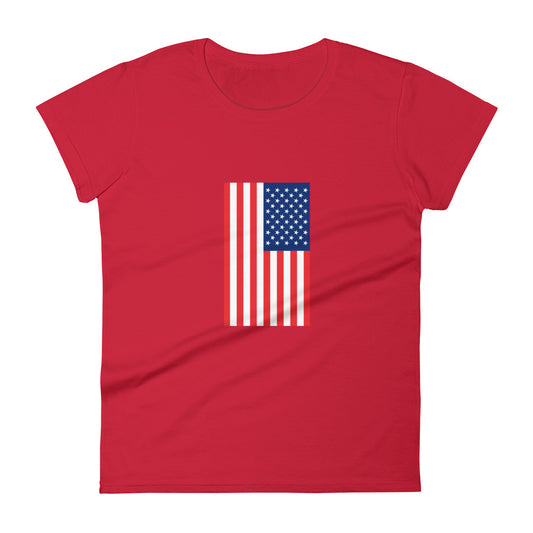 U.S.A Flag - Sustainably Made Women’s short sleeve t-shirt