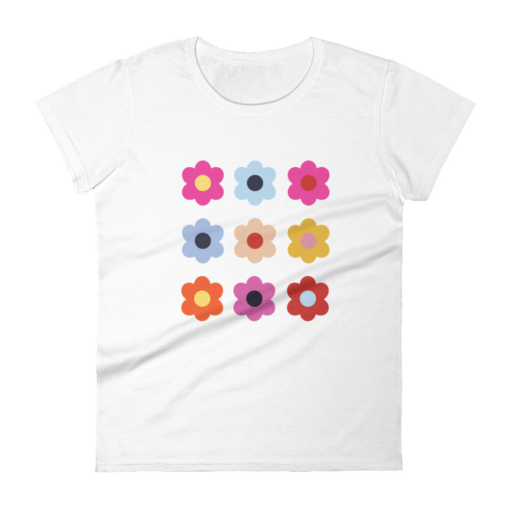 Spring Flowers - Sustainably Made Women’s Short Sleeve Tee