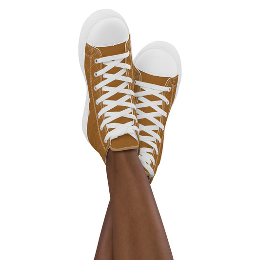 Brownie - Sustainably Made Women's  High Top Canvas Shoes