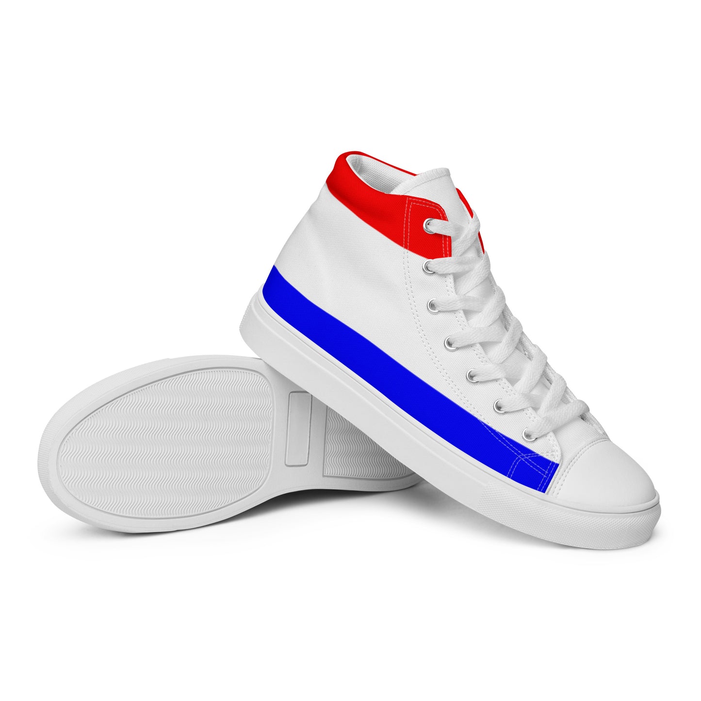 Netherland Flag - Sustainably Made Women’s high top canvas shoes