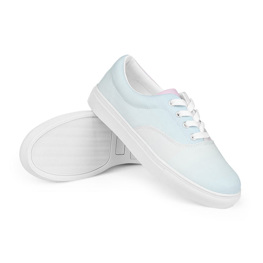Light Gradient - Sustainably Made Women's  Lace-Up Canvas Shoes