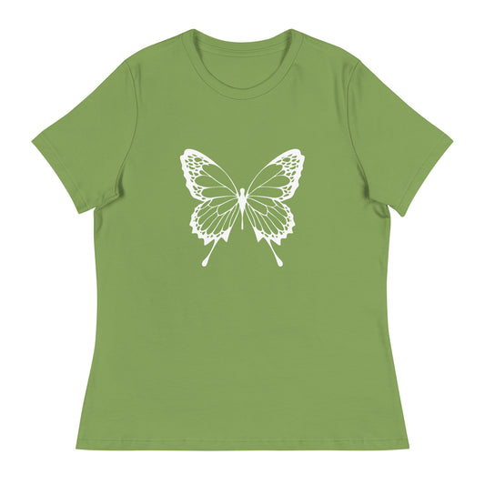 White Butterfly - Sustainably Made Women’s Short Sleeve Tee