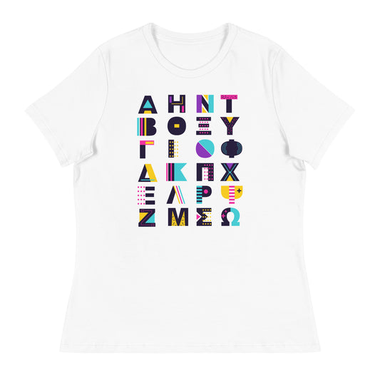Alphabet Design - Sustainably Made Women’s Short Sleeve Tee