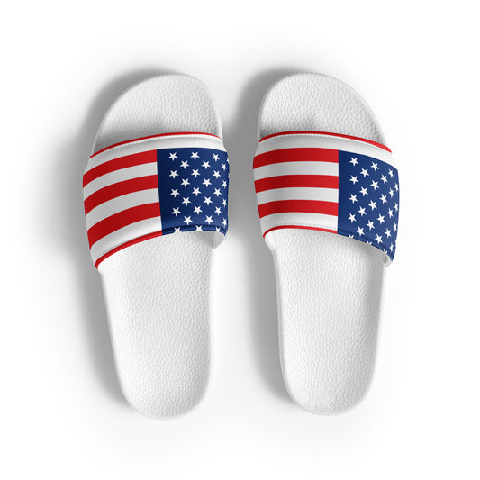 U.S.A Flag - Sustainably Made Women's slides