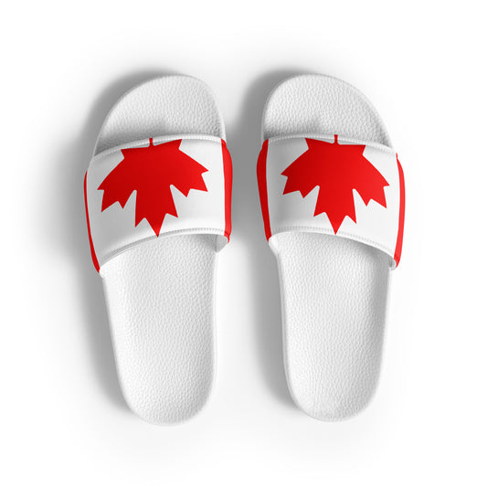 Canada Flag - Sustainably Made Women's slides