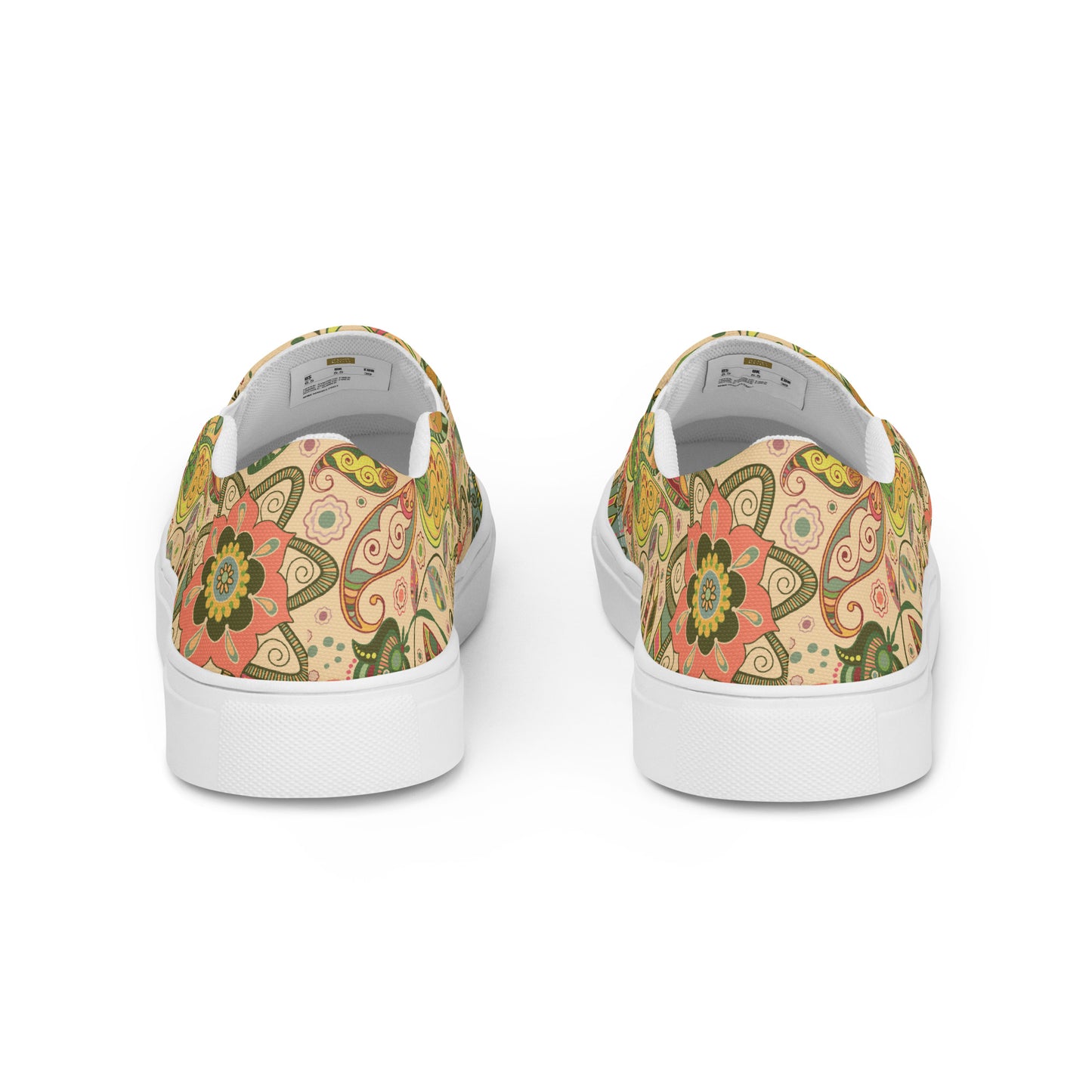 Floral tribe - Women’s slip-on canvas shoes