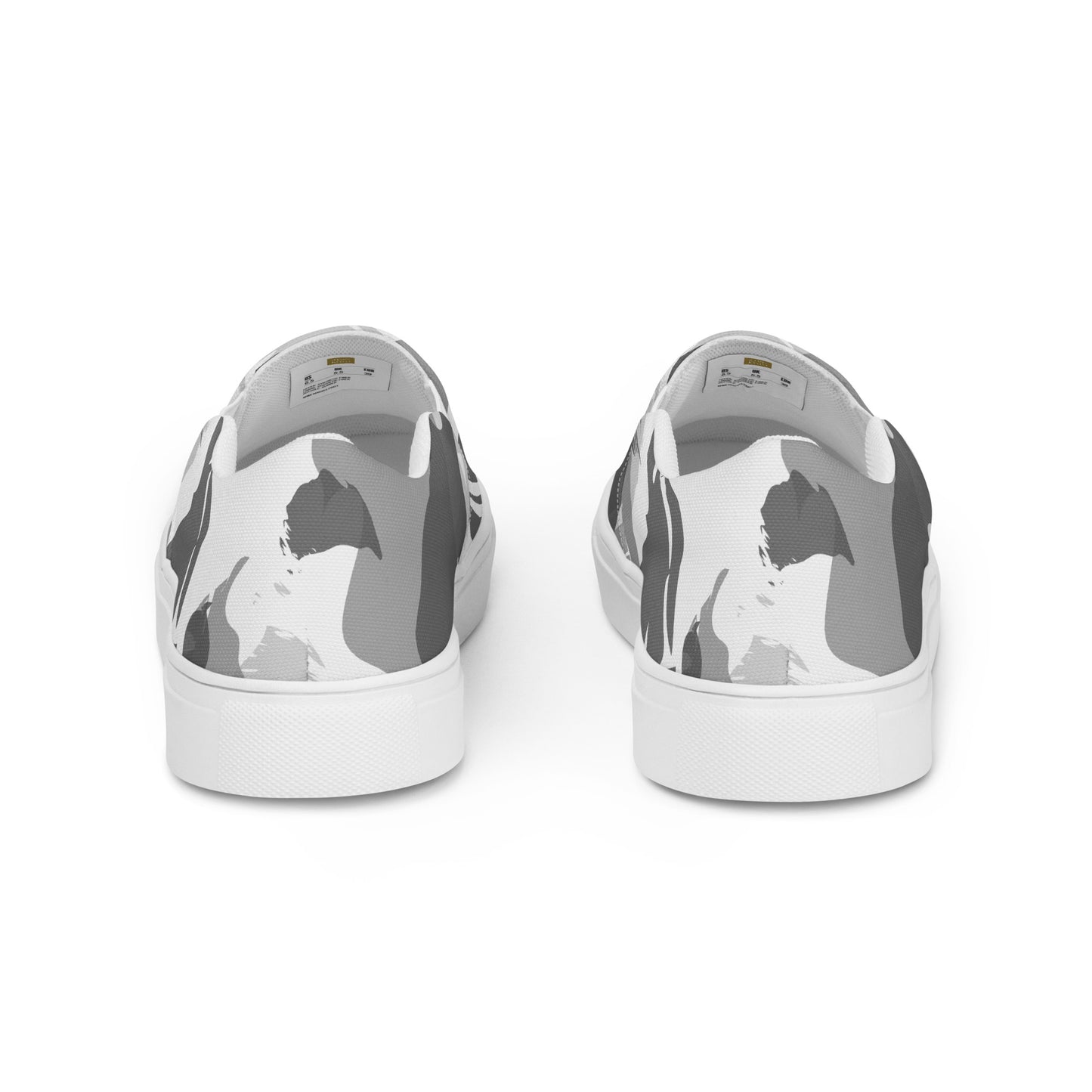 Snow Camo - Sustainably Made Women’s slip-on canvas shoes