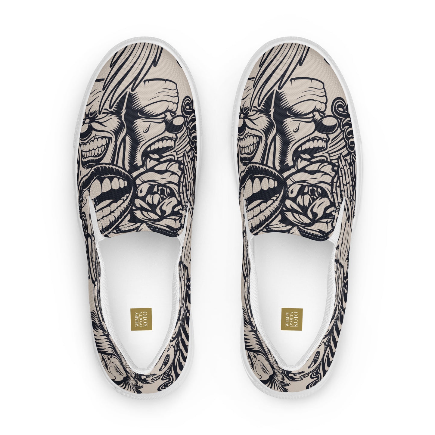 Tattoo Style - Women’s slip-on canvas shoes