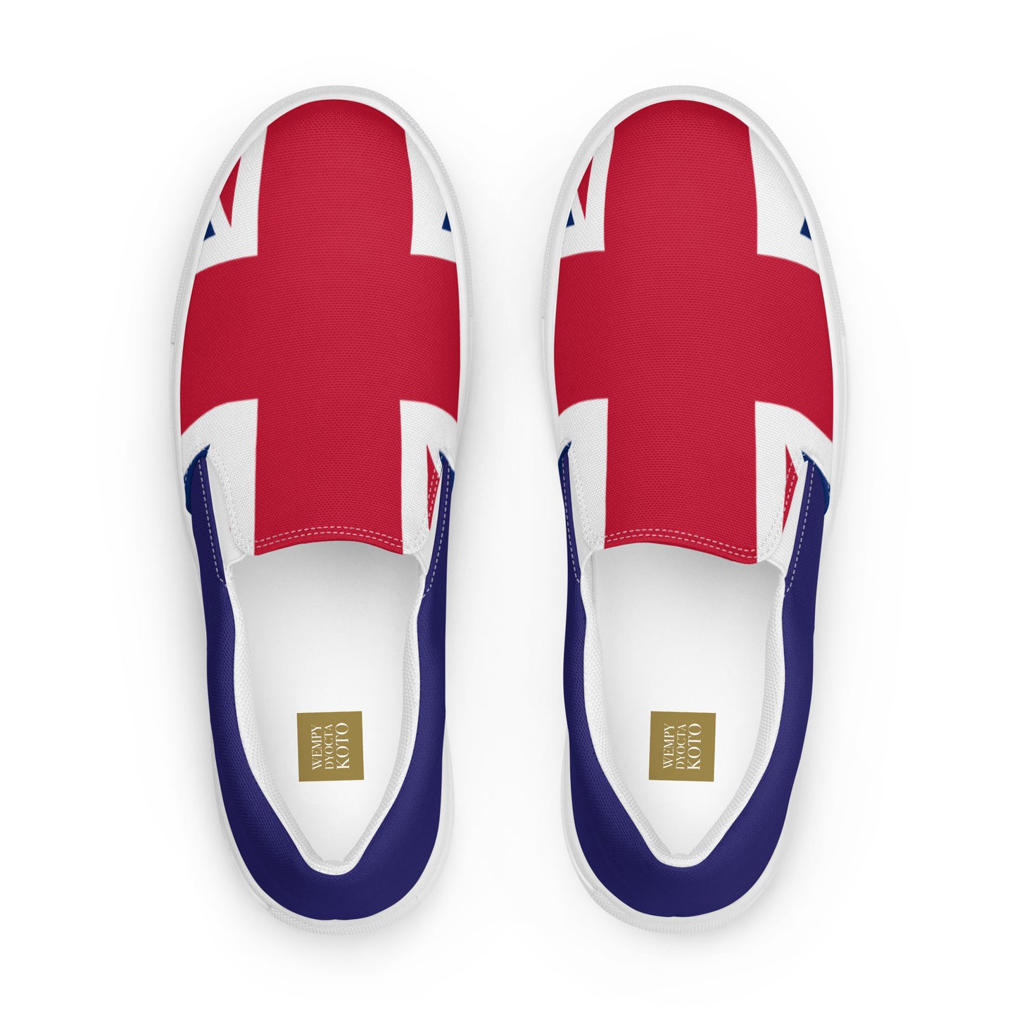 U.K Flag - Sustainably Made Women’s slip-on canvas shoes