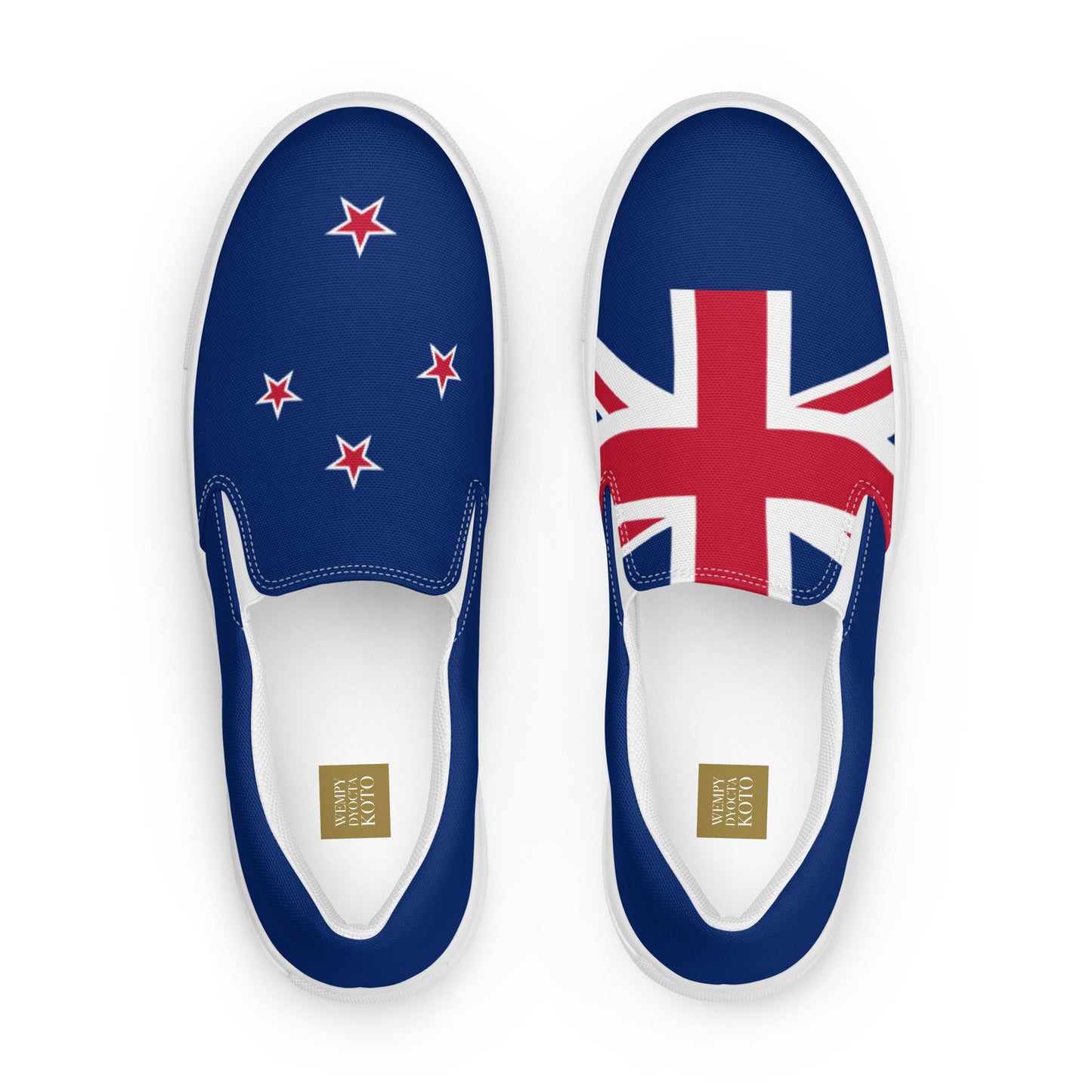 New Zealand Flag - Women’s slip-on canvas shoes
