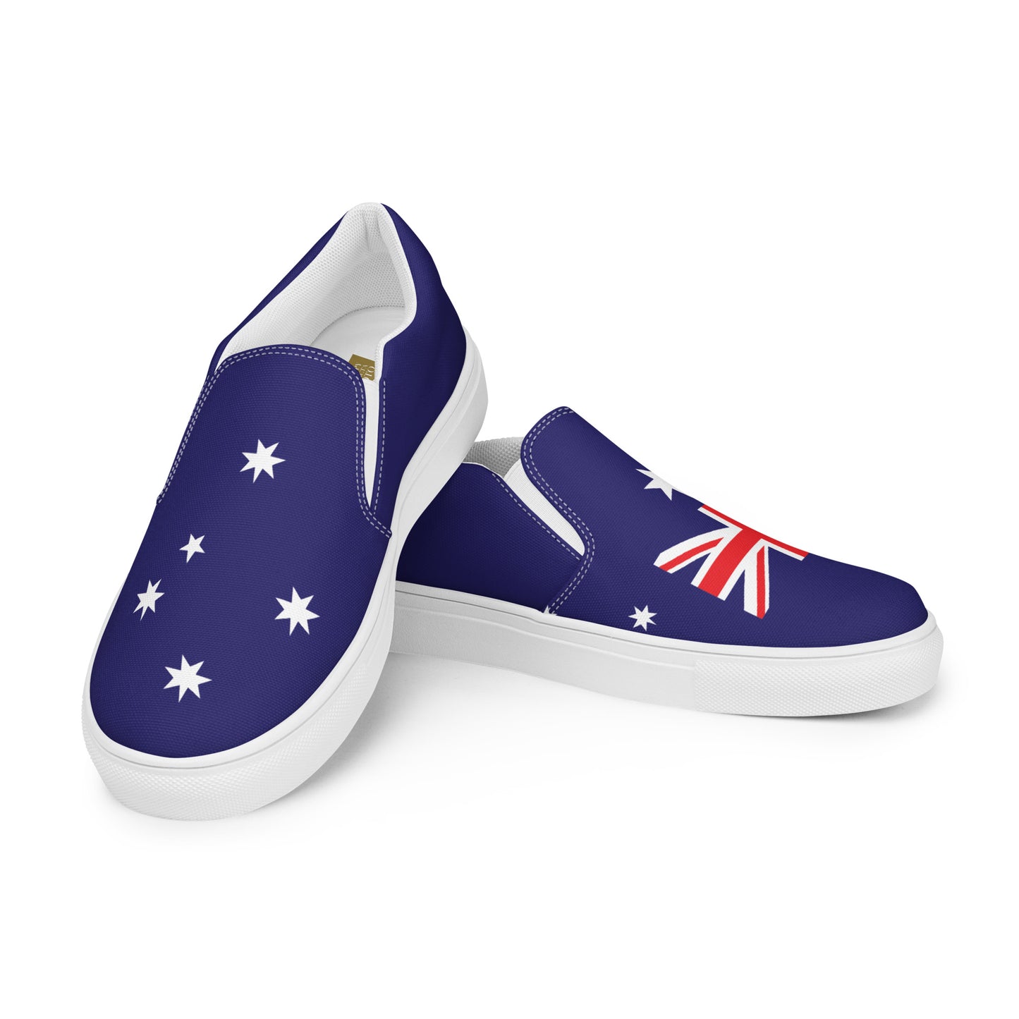 Australia Flag - Sustainably Made Women’s slip-on canvas shoes