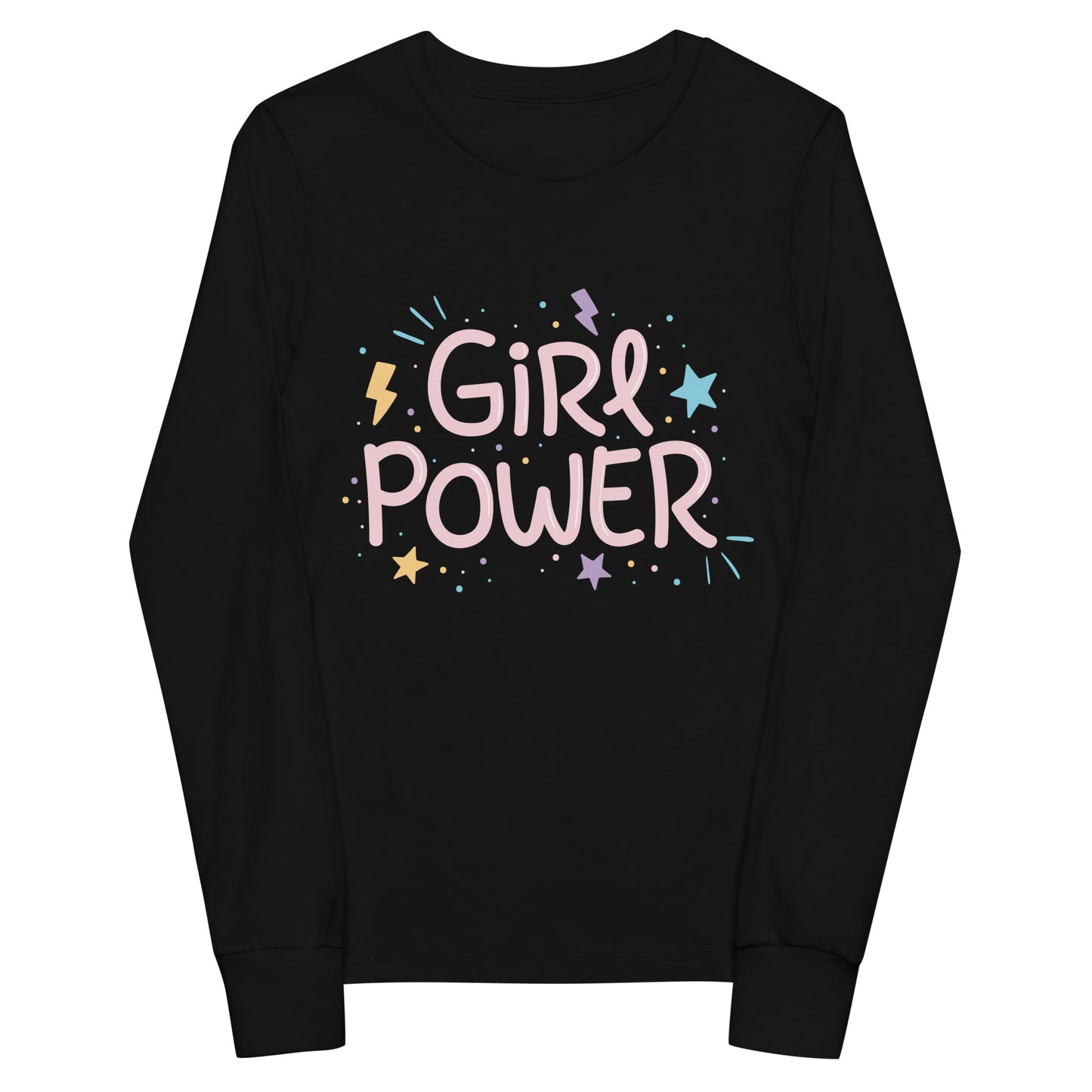 Girl Power - Sustainably Made Kids Long Sleeve T-shirt