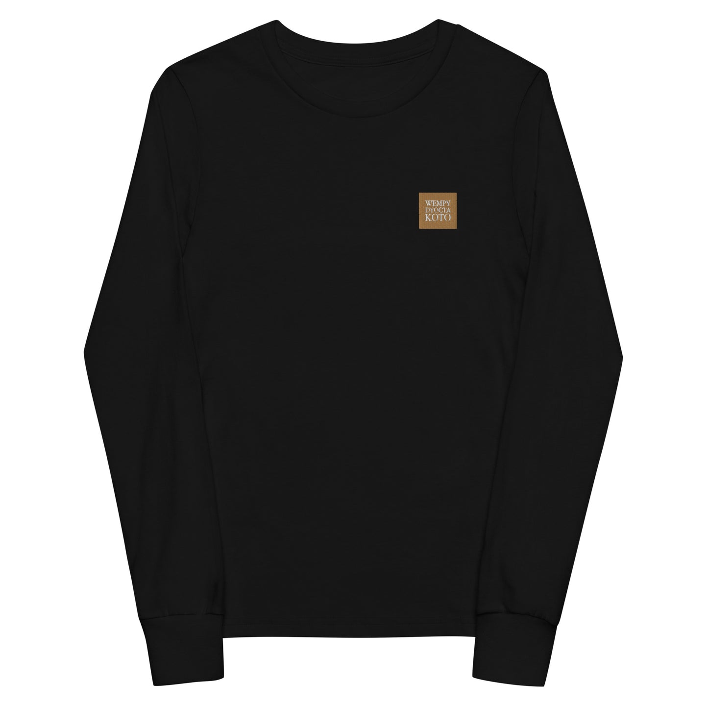 WDK Embroidery Logo - Sustainably Made Kids Long Sleeve T-shirt